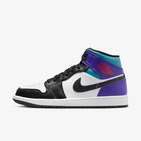 AIR JORDAN 1 MID BRIGHT CONCORD