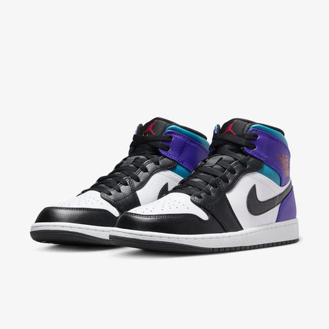 AIR JORDAN 1 MID BRIGHT CONCORD