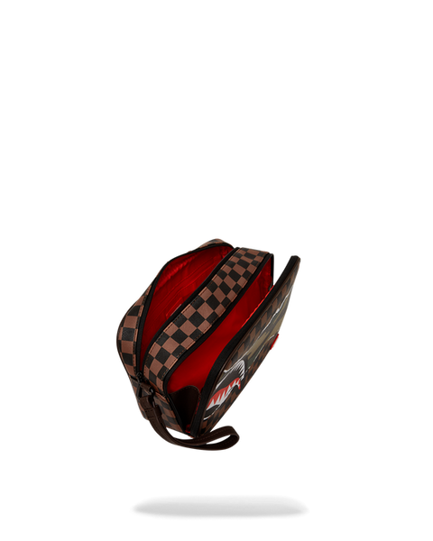 SPRAYGROUND TEAR IT UP CHECK CAMO TOILETRY
