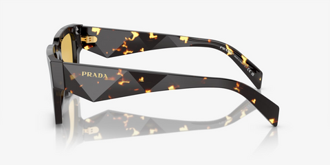 PRADA  YELLOW TORTOISE BLACK MALT