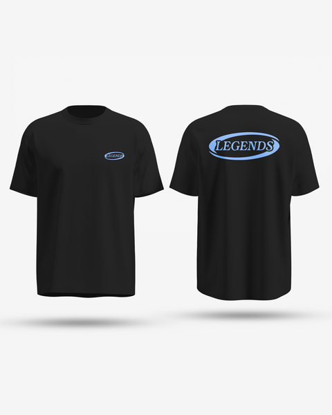LEGENDS CULTURE LOGO TEE BLACK/BLUE