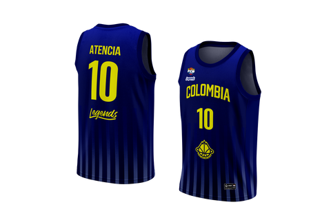 JERSEY COLOMBIA BASKETBALL -AZUL- LEGENDS X FCB