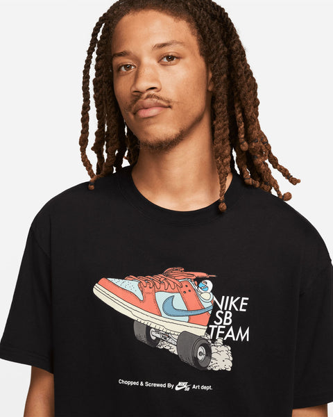 NIKE SB MENS SKATE T-SHIRT BLACK