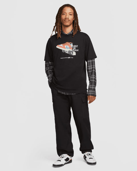 NIKE SB MENS SKATE T-SHIRT BLACK