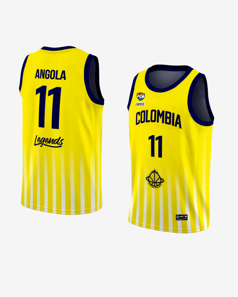 JERSEY COLOMBIA BASKETBALL -AMARILLO- LEGENDS X FCB