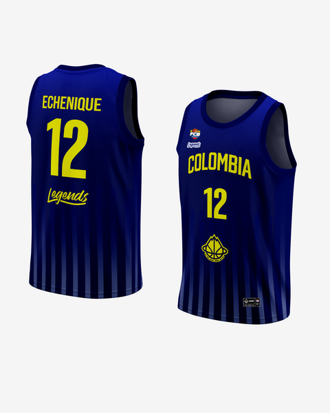 JERSEY COLOMBIA BASKETBALL -AZUL- LEGENDS X FCB