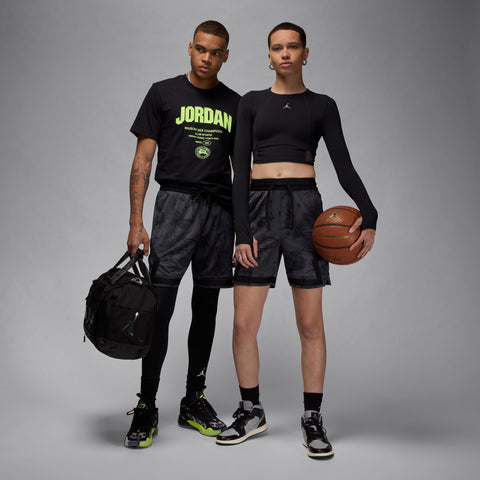 JORDAN SPORT DRI-FIT PRINTED DIAMOND SHORTS