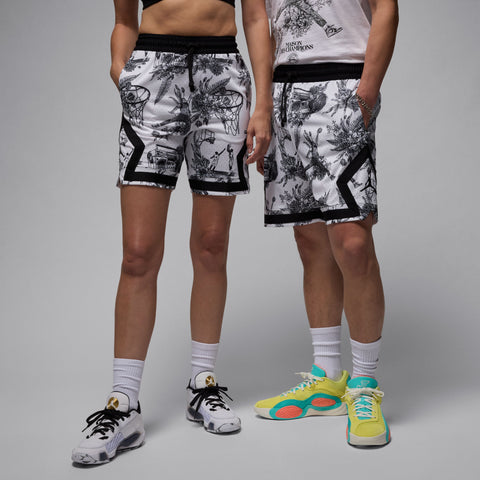 JORDAN SPORT DRI-FIT PRINTED DIAMOND SHORTS