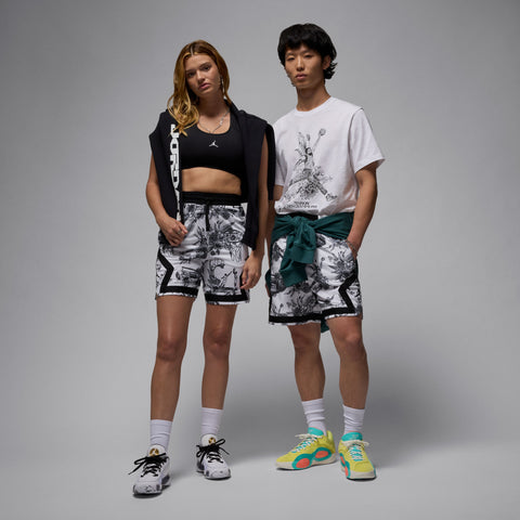 JORDAN SPORT DRI-FIT PRINTED DIAMOND SHORTS