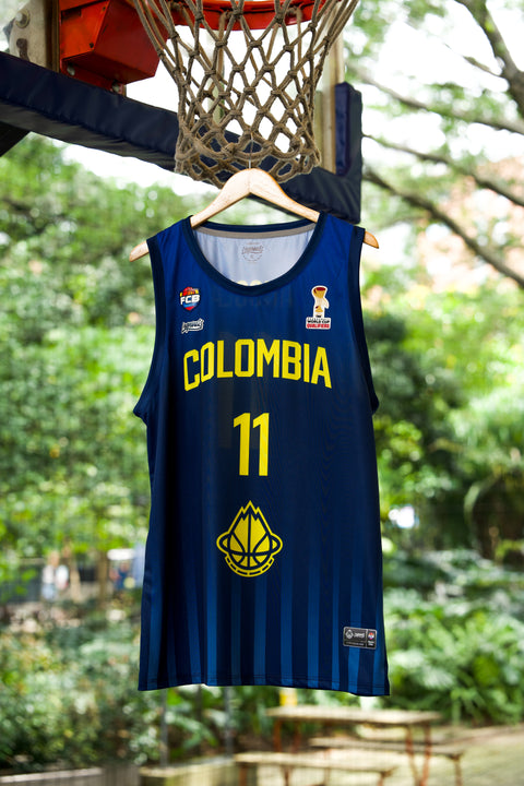 JERSEY COLOMBIA BASKETBALL -AZUL- LEGENDS X FCB