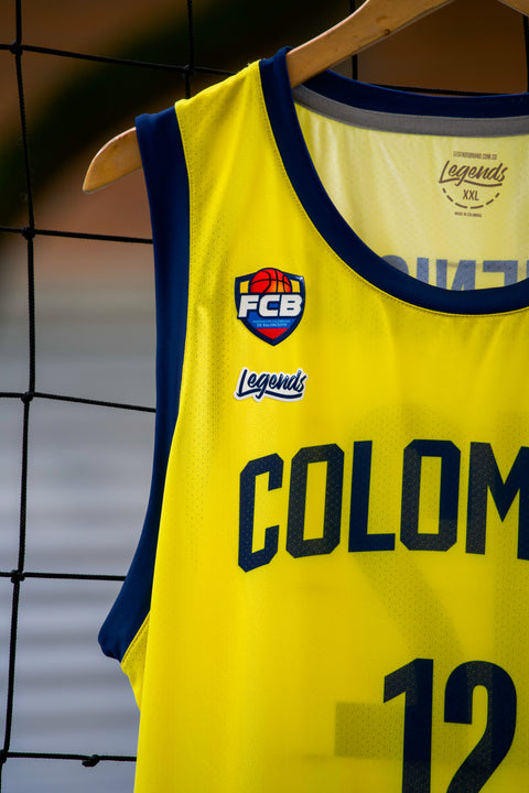 JERSEY COLOMBIA BASKETBALL -AMARILLO- LEGENDS X FCB