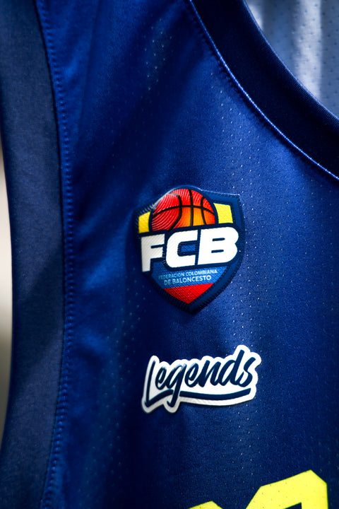 JERSEY COLOMBIA BASKETBALL -AZUL- LEGENDS X FCB
