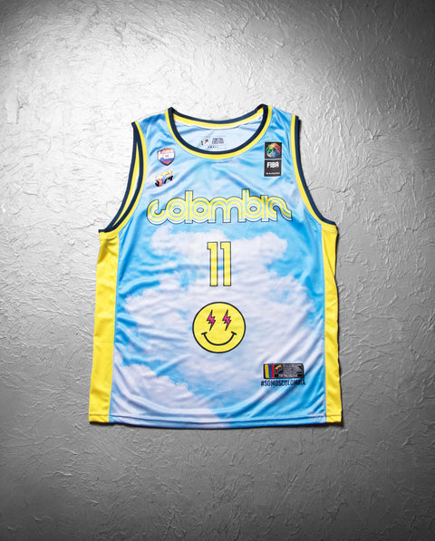 JERSEY COLOMBIA BASKETBALL X J BALVIN X 574 CIELO