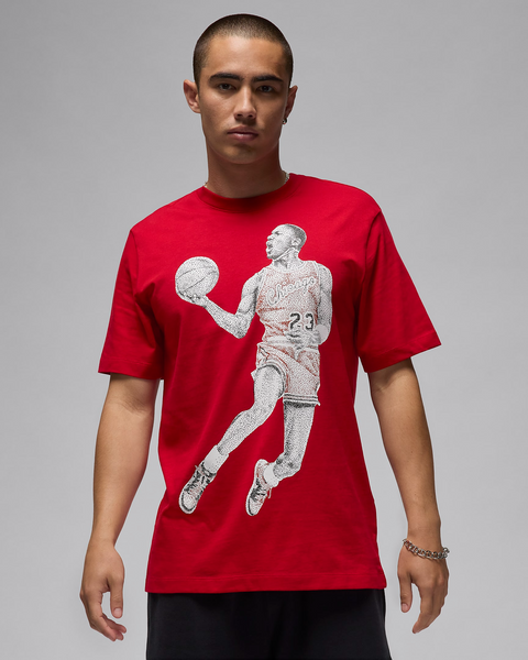 JORDAN  JUMPMAN DOT GRAPHIC RED TEE