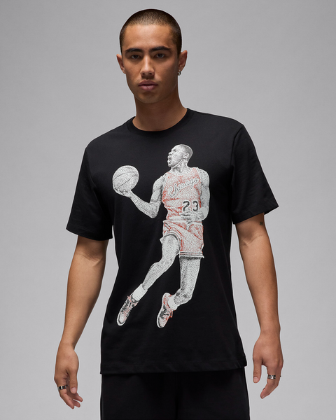 JORDAN  JUMPMAN DOT GRAPHIC BLACK TEE