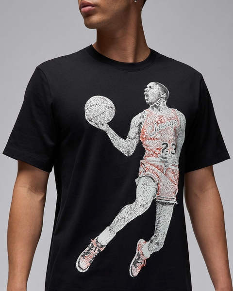 JORDAN  JUMPMAN DOT GRAPHIC BLACK TEE