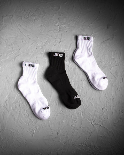 LEGENDS SOCKS 1N-2B MIX MID PACK X3