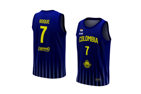 JERSEY COLOMBIA BASKETBALL -AZUL- LEGENDS X FCB