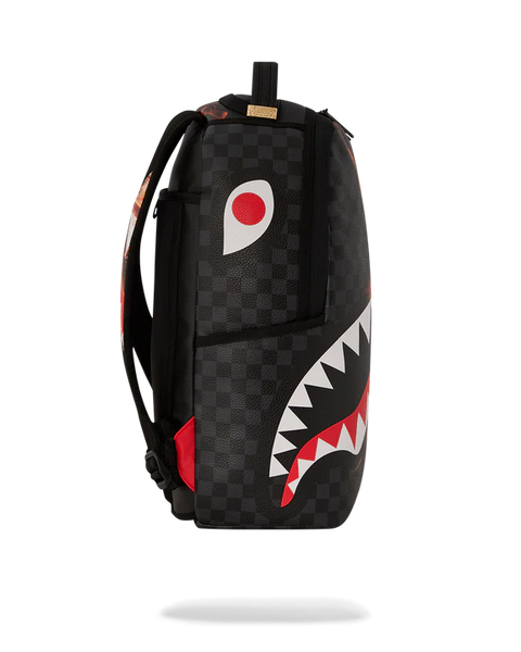 SPRAYGROUND SHARK FIRE CHECK DLXSV BACKPACK