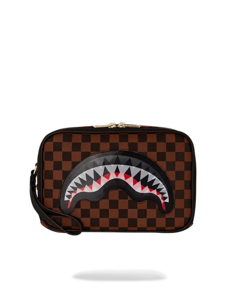 SPRAYGROUND SHARKS IN PARIS LENTICULAR CHOMP  TOILETRY BRICK