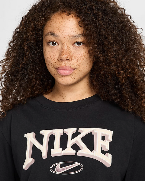 NIKE LOOSE SHORT-SLEEVE CROPPED T-SHIRT (W)