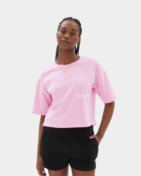 NEW BALANCE ESSENTIALS  LOGO TEE (W)